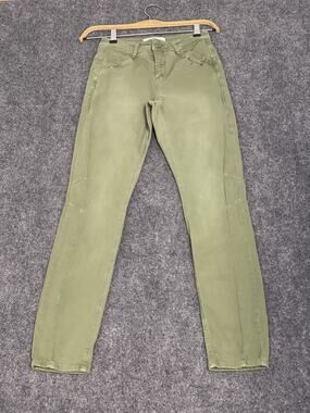 Street One Jeans Womens 12 Green Skinny Denim Pants Mid Rise Stretch W:31 N284